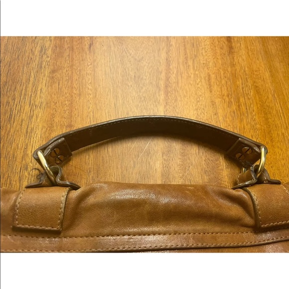 Proenza Schouler PS1 Medium Lambskin Leather Satchel Crossbody Bag Brown Saddle - Picture 10 of 10